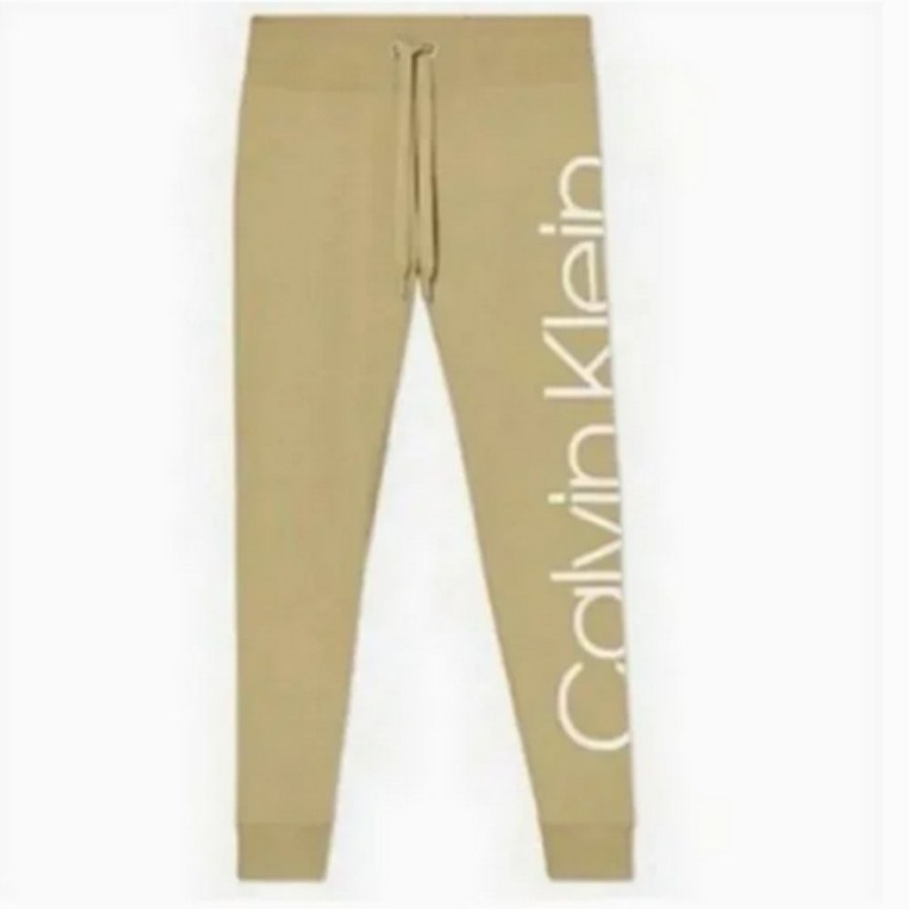 Calvin Klein Performance Logo Joggers - Moss - Picture 1 of 7